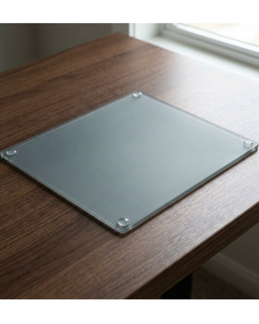 Losh Frosted Tempered Glass Mouse Pad 360 x 300 mm Smoke - Lifestyle view